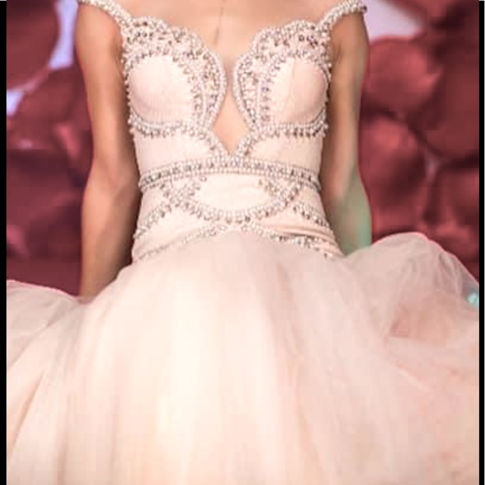 White wedding gown